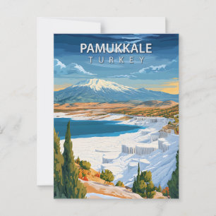 Carte Postale Voyage à Pamukkale Turquie Vintage