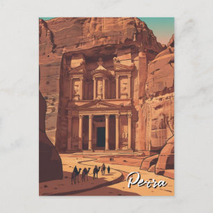 Carte Postale Voyage à Pétra en Jordanie