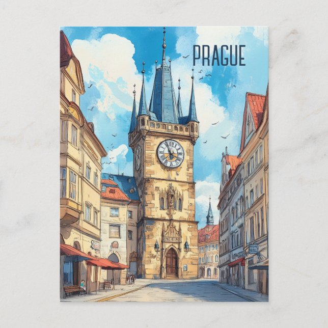 Carte Postale Voyage à Prague Czechia (Devant)
