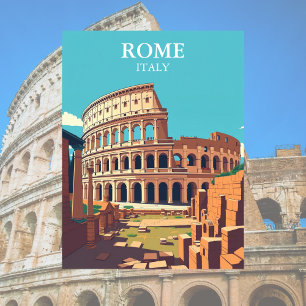 Carte Postale Voyage à Rome Italie Colisée Antique