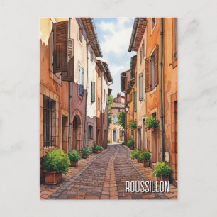 Carte Postale Voyage à Roussillon France