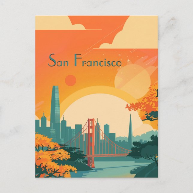 Carte Postale Voyage à San Francisco (Devant)