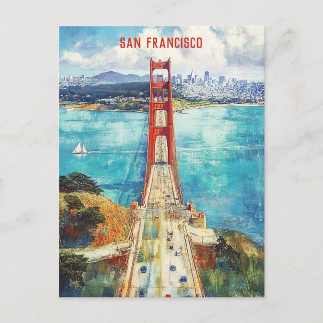 Carte Postale Voyage à San Francisco USA (Devant)