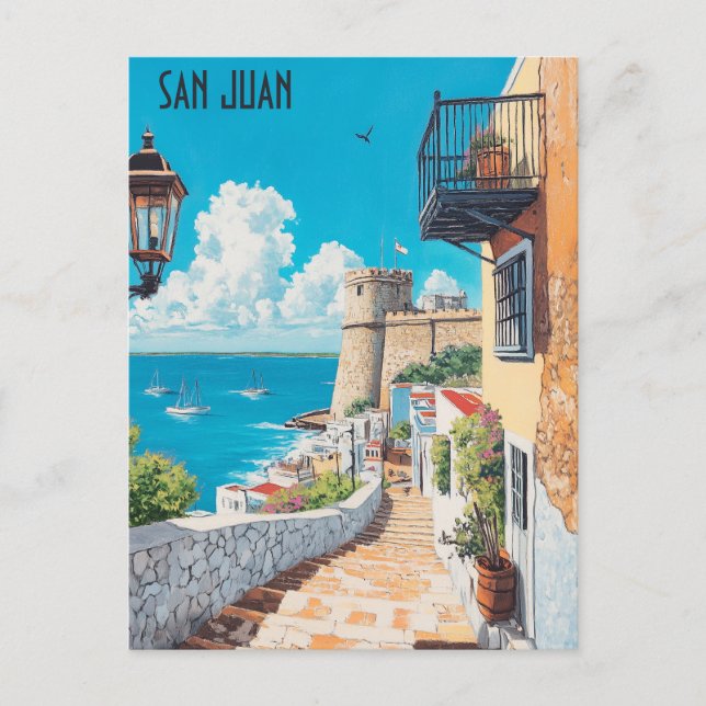 Carte Postale Voyage à San Juan Porto Rico (Devant)