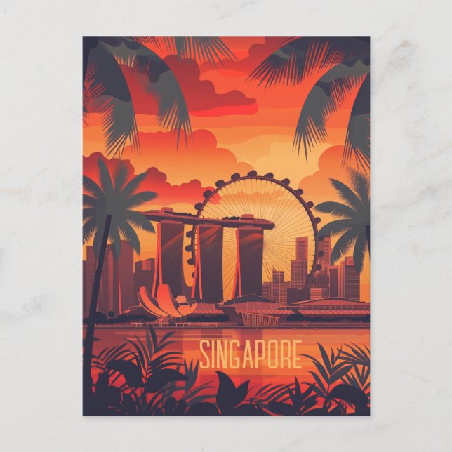 Carte Postale Voyage à Singapour (Devant)