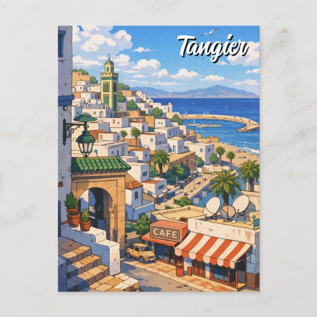 Carte Postale Voyage à Tanger Maroc (Devant)