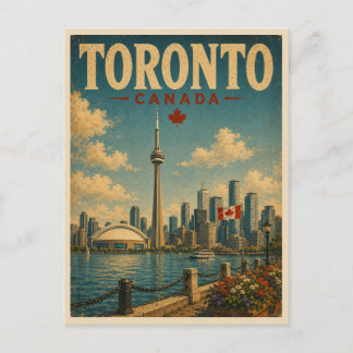 Carte Postale Voyage à Toronto Canada Vintage