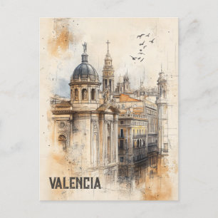 Carte Postale Voyage à Valencia Espagne
