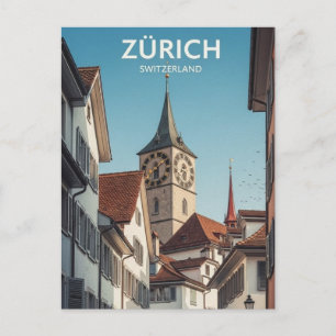 Carte Postale Voyage à Zurich en Suisse