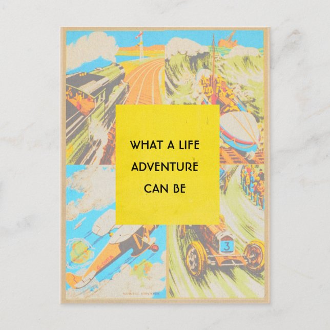 Carte postale Voyage Adventure Life (Devant)