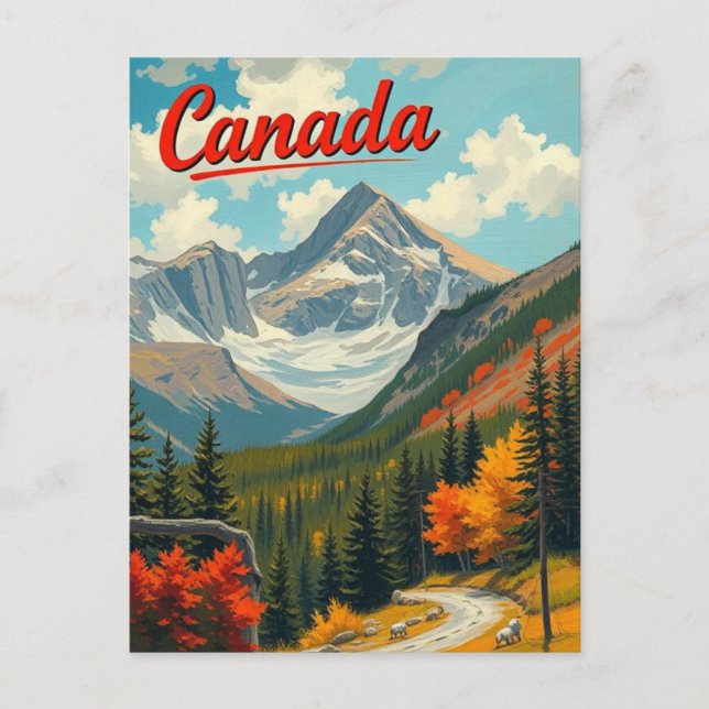 Carte Postale Voyage au Canada (Devant)
