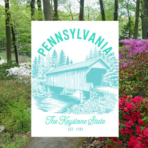 Carte Postale Voyage au cœur de la Pennsylvanie, l'État de Keyst