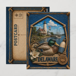 Carte Postale Voyage au Delaware à l'ancienne