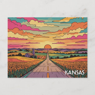 Carte Postale Voyage au Kansas