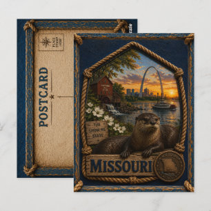 Carte Postale Voyage au Missouri Vintage