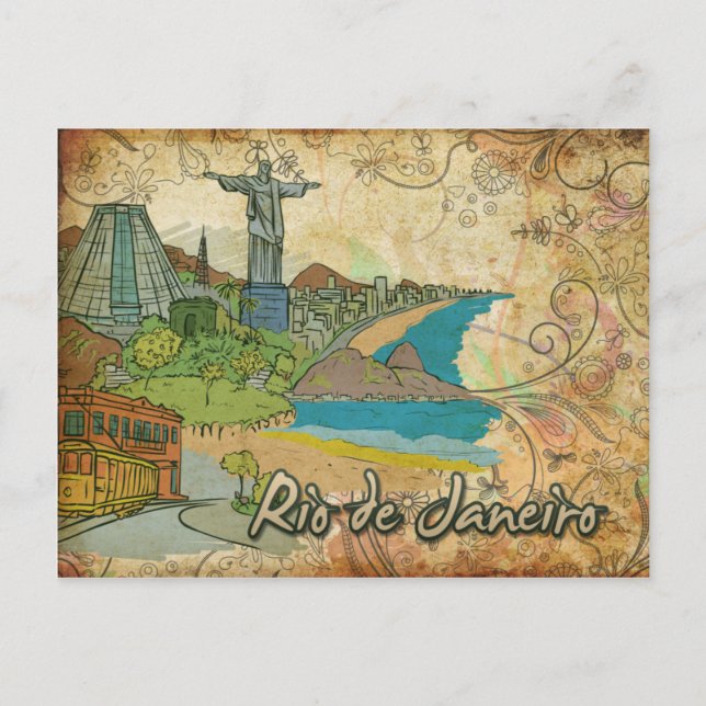 Carte postale Voyage Brésil Rio De Janeiro (Devant)