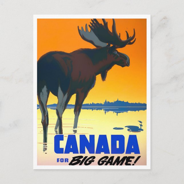 Carte postale voyage Canada vintage (Devant)