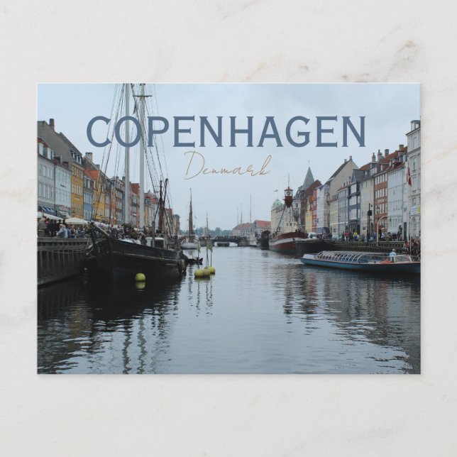 Carte Postale Voyage Copenhague Danemark (Devant)