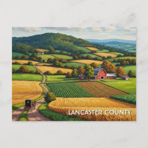 Carte Postale Voyage dans le comté de Lancaster en Pennsylvanie