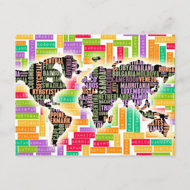 Carte Postale Voyage dans le monde (Devant)