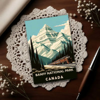 Voyage dans le Parc national Banff Canada Vintage