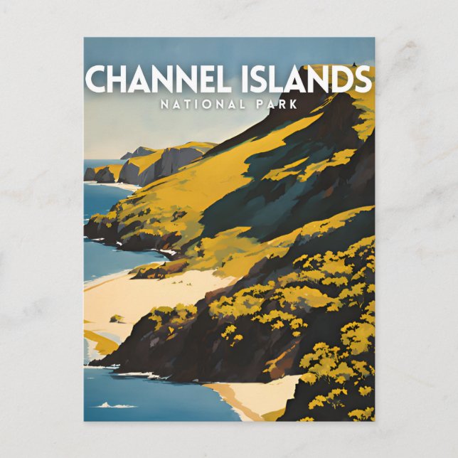 Carte Postale Voyage dans le parc national des îles Channel (Devant)