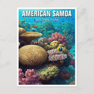 Carte Postale Voyage dans le parc national des Samoa américaines
