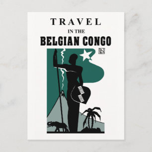 Carte Postale Voyage dans le style africain des années 1930