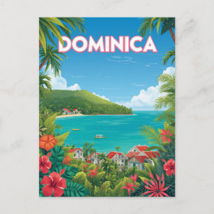 Carte Postale Voyage dans l'île tropicale de la Dominique