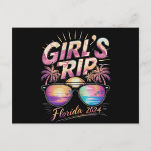 Carte Postale Voyage de filles Floride 2024 Week-end d'été à la 