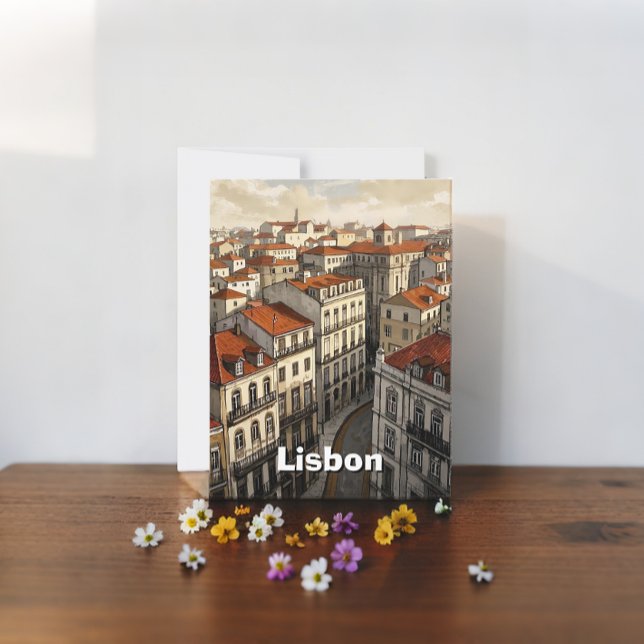 Carte Postale Voyage de Lisbonne (Créateur téléchargé)