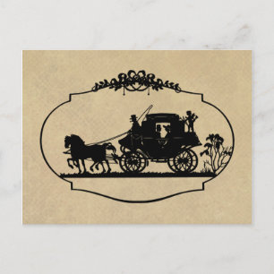 Carte Postale Voyage de transport avec vêtements et cadeaux cupi