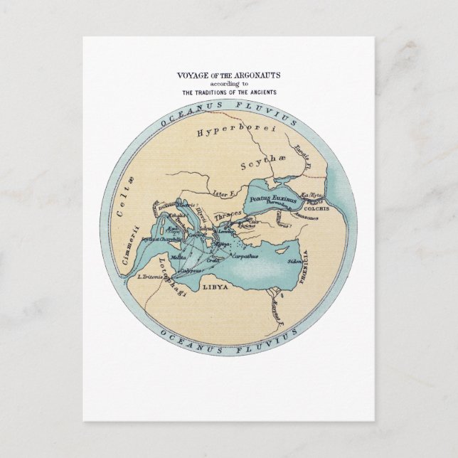 CARTE POSTALE VOYAGE DES ARGONAUTES (Devant)