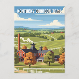 Carte Postale Voyage du sentier du Kentucky Bourbon