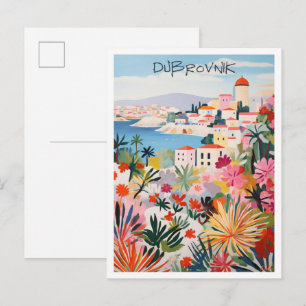 Carte Postale Voyage Dubrovnik Croatie
