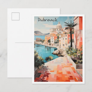 Carte Postale Voyage Dubrovnik Croatie