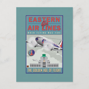 Carte Postale VOYAGE-Eastern Air Lines-