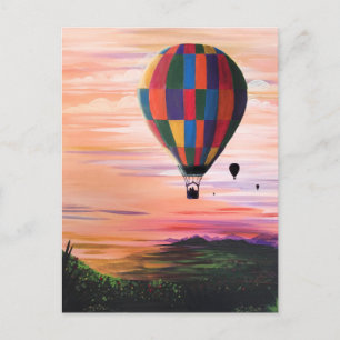 Carte Postale Voyage en air chaud