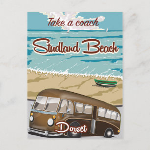 Carte Postale Voyage en car à Studland Beach Dorset