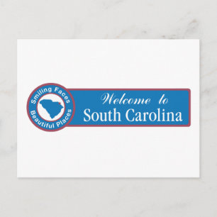 Carte Postale Voyage en Caroline du Sud - États-Unis
