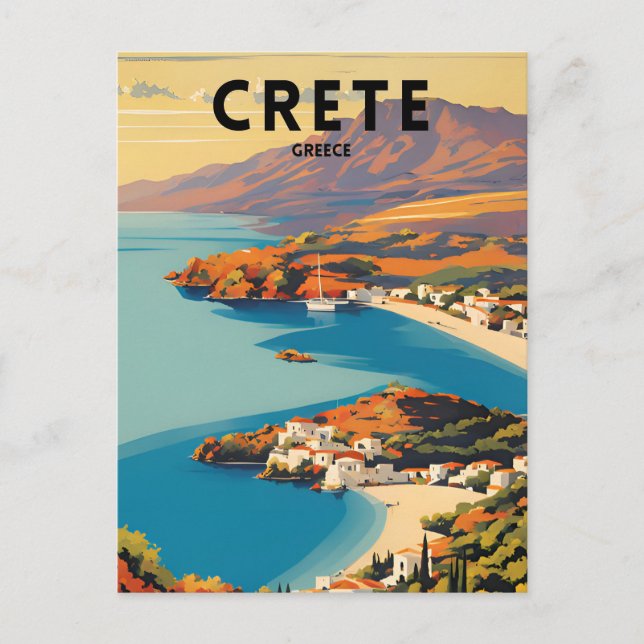 Carte Postale Voyage en Crète Grèce (Devant)
