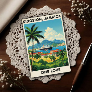 Carte Postale Voyage en Jamaïque vintage des années 1960