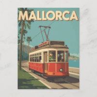Voyage en tramway vintage à Majorque en Espagne