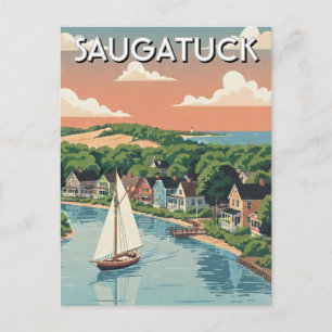 Carte Postale Voyage en voilier à Saugatuck dans le Michigan
