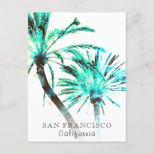 Carte Postale *~* Voyage exotique AP25 Palm Tree Art Abstrait