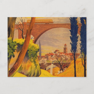Carte Postale Voyage ferroviaire vintage