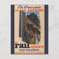 Voyage ferroviaire vintage France Europe