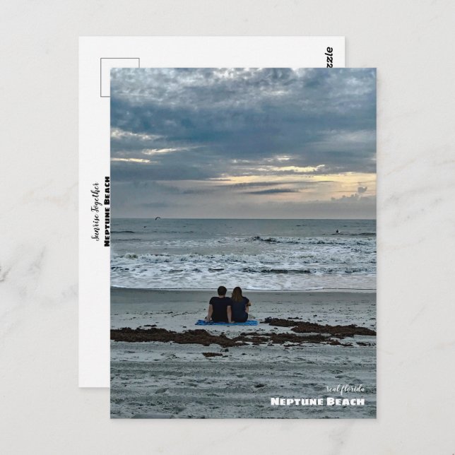 Carte Postale Voyage | Floride - Neptune Beach Sunrise Ensemble (Devant / Derrière)