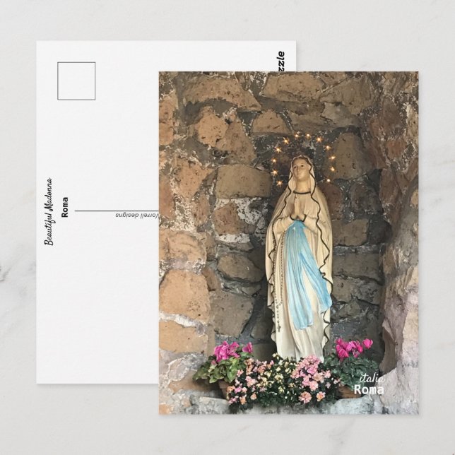 Carte Postale Voyage | Italie - Rome, Belle Madonna (Devant / Derrière)