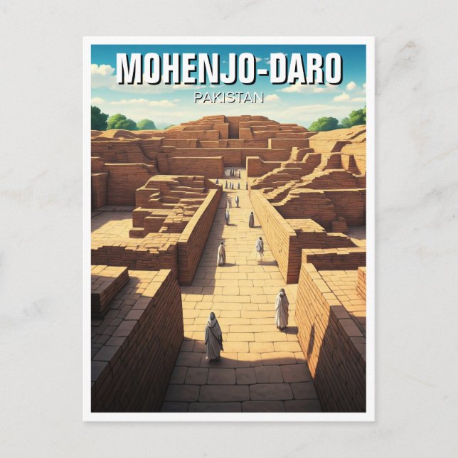 Carte Postale Voyage Mohenjo-Daro Pakistan (Devant)